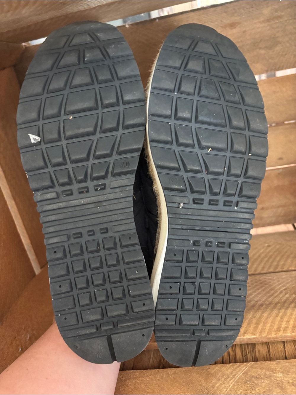 Chapmin Free People Black Espadrille Bow Sneakers Size 40 9 9.5 - Picture 7 of 10